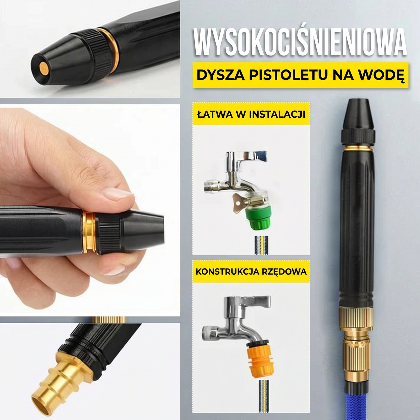 Kervalon®🍈 Mocny pistolet wodny do mycia samochodu pod wysokim ciśnieniem🍈